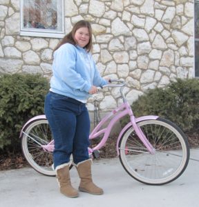 Grace and her bike