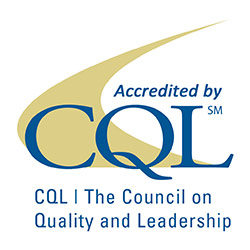 A cql accredited logo is shown.